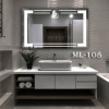 Дзеркало "Екватор" з підсвічуванням LED ML - 108 з логотипом